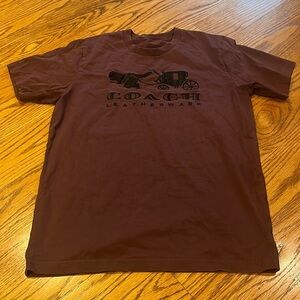 Coach Leatherware Woman’s Maroon Short Sleeve Tee